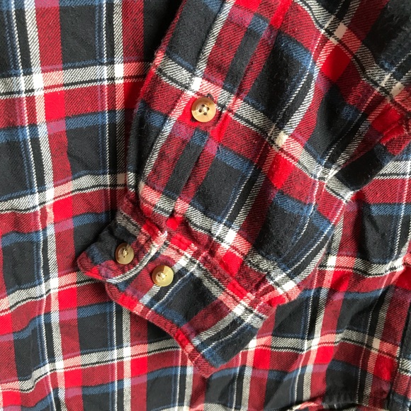 Woolrich Flannel 100% Cotton Shirt Front Pocket XL - Picture 5 of 8